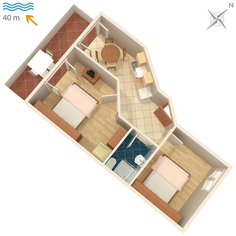 Apartments By The Sea Igrane, Makarska - 310 Kültér fotó